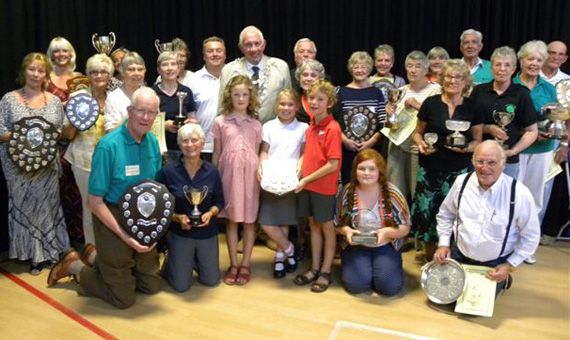 Wimborne in Bloom Prizewinners with their Trophies