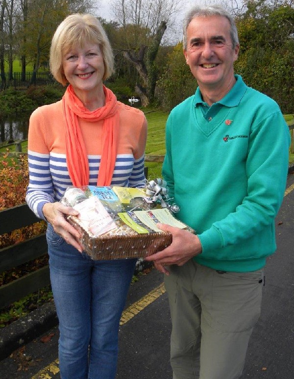 Marilyn Barber wins fourth prize in Charities Fair raffle